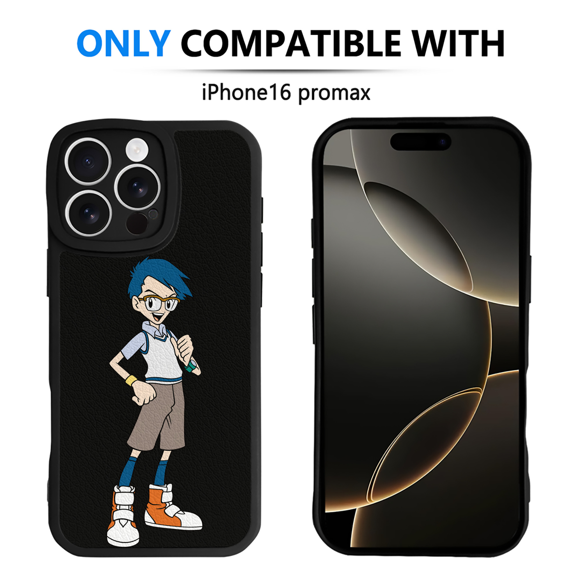 （画像用） Digimon デジタルモンスター/デジモン 【iPhone 16シリーズ対応】シリコンスマホケース（レザー調） 材質：シリコン
